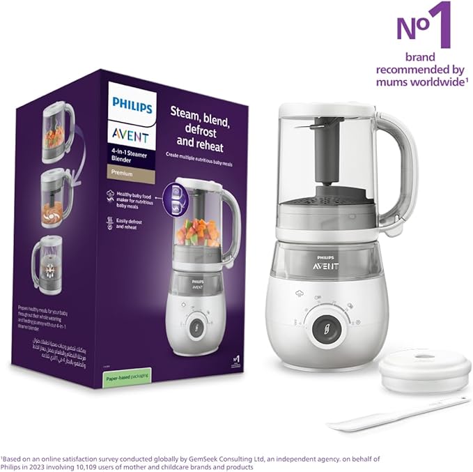 Philips Avent Premium جهاز الخلط والطهو بالبخار 4 في 1 